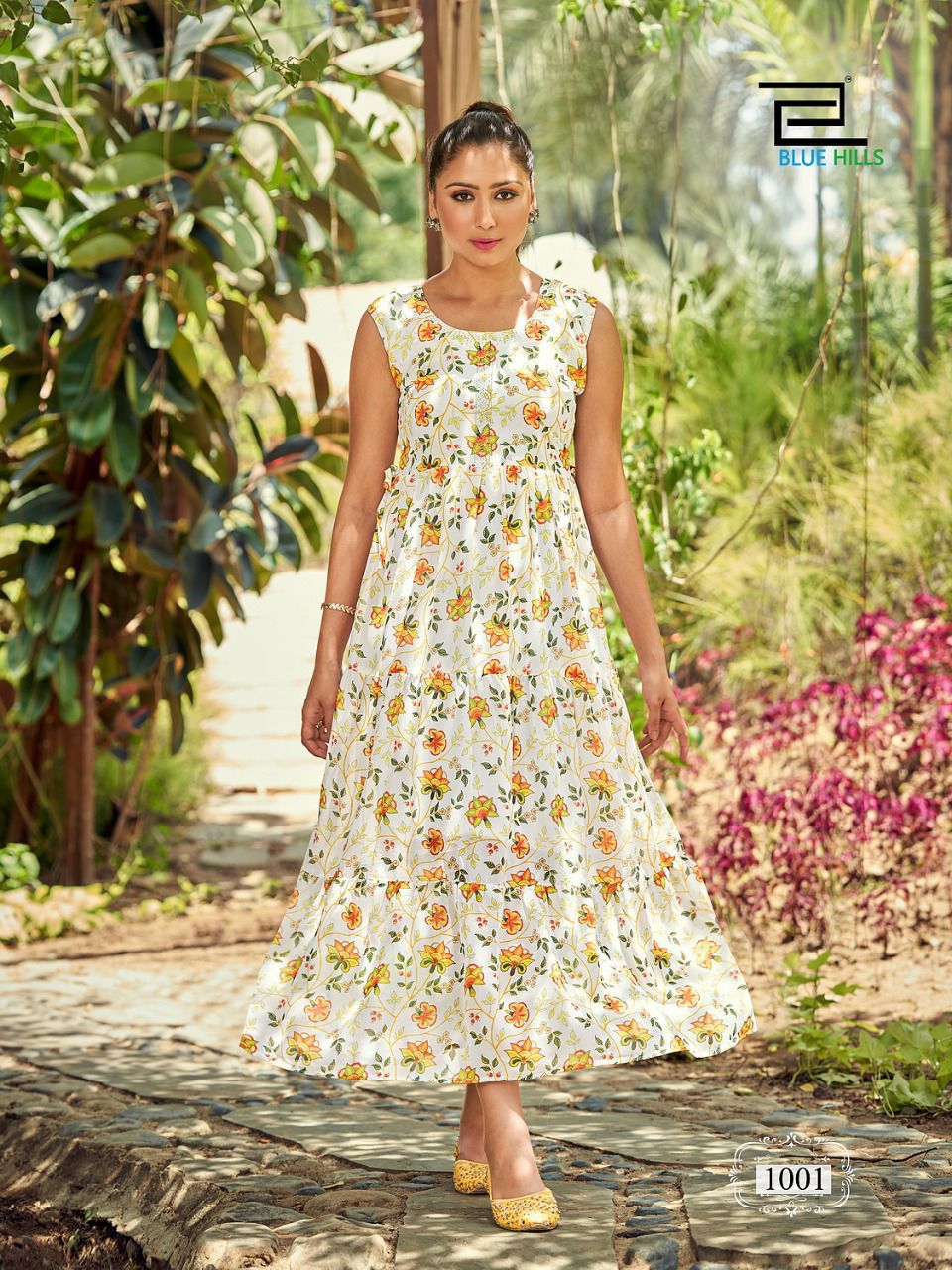 Blue Hills Beach Way Fancy Party Wear Long Gown Style Kurti Collection